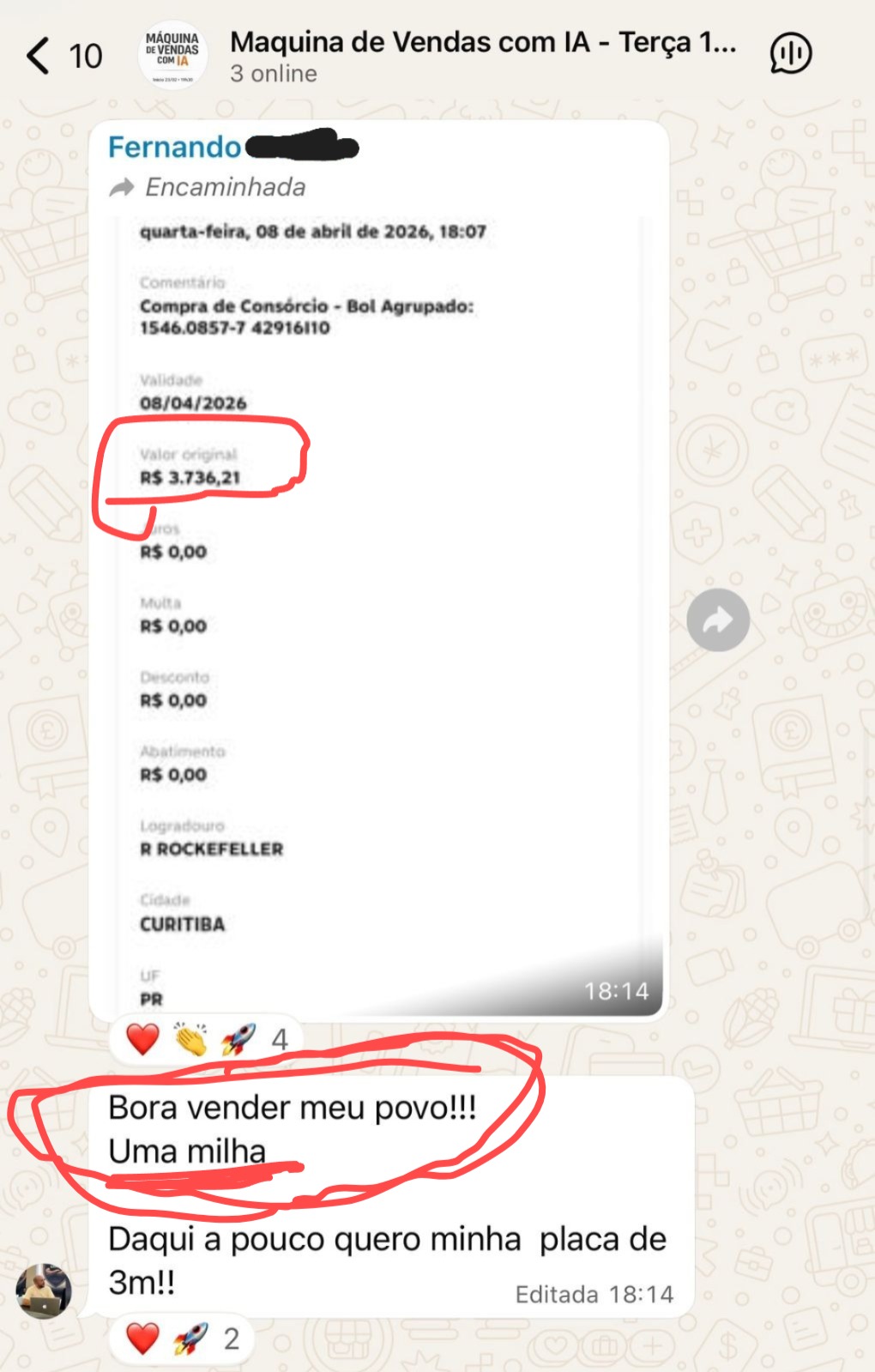 Depoimento aluno 2
