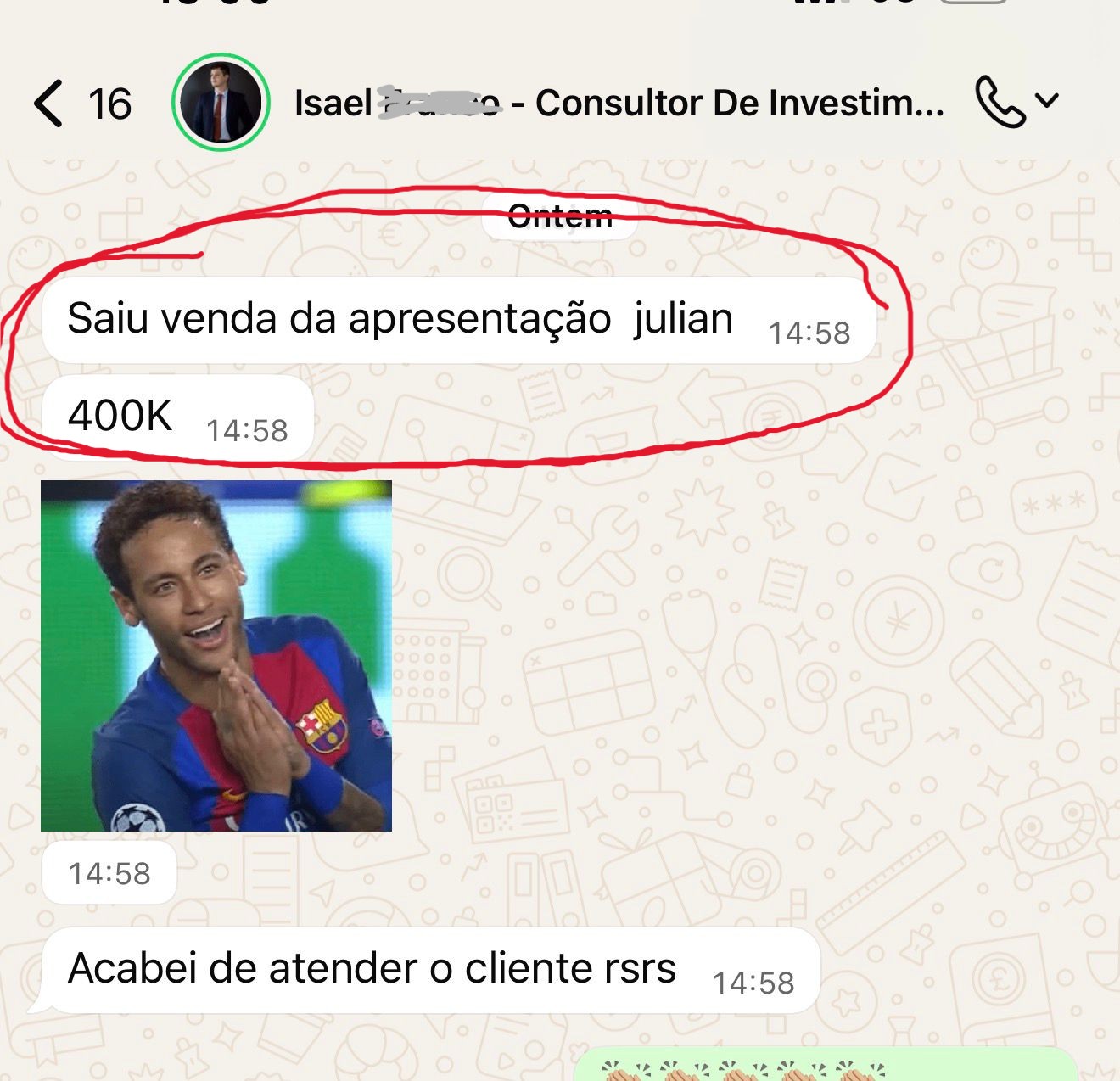 Depoimento aluno 7